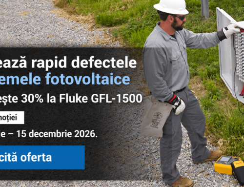 Fluke GFL-1500: 30% reducere la echipamentul pentru localizarea defectelor fotovoltaice